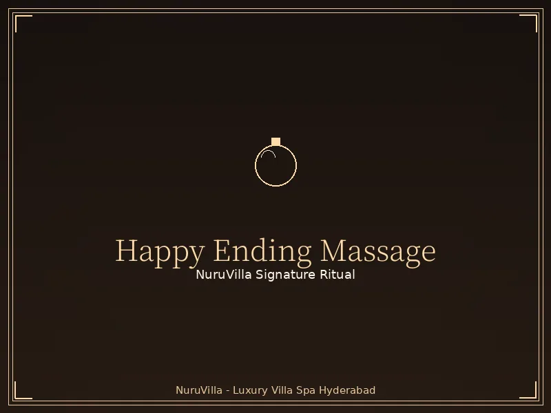 Happy ending massage at NuruVilla Hyderabad villa spa