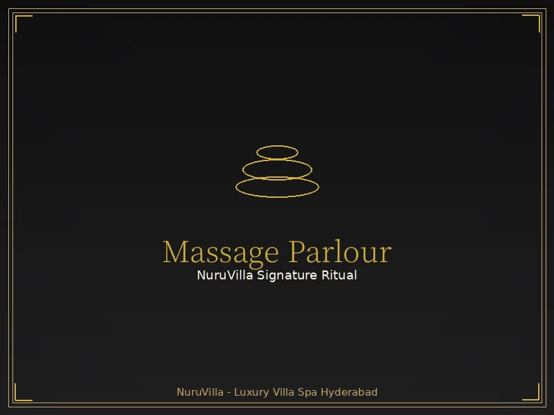 Massage parlour at NuruVilla Hyderabad villa spa