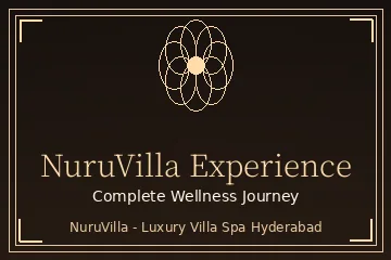 NuruVilla spa experience in Hyderabad with foot soak ritual, aromatherapy consultation and private candle-lit suite