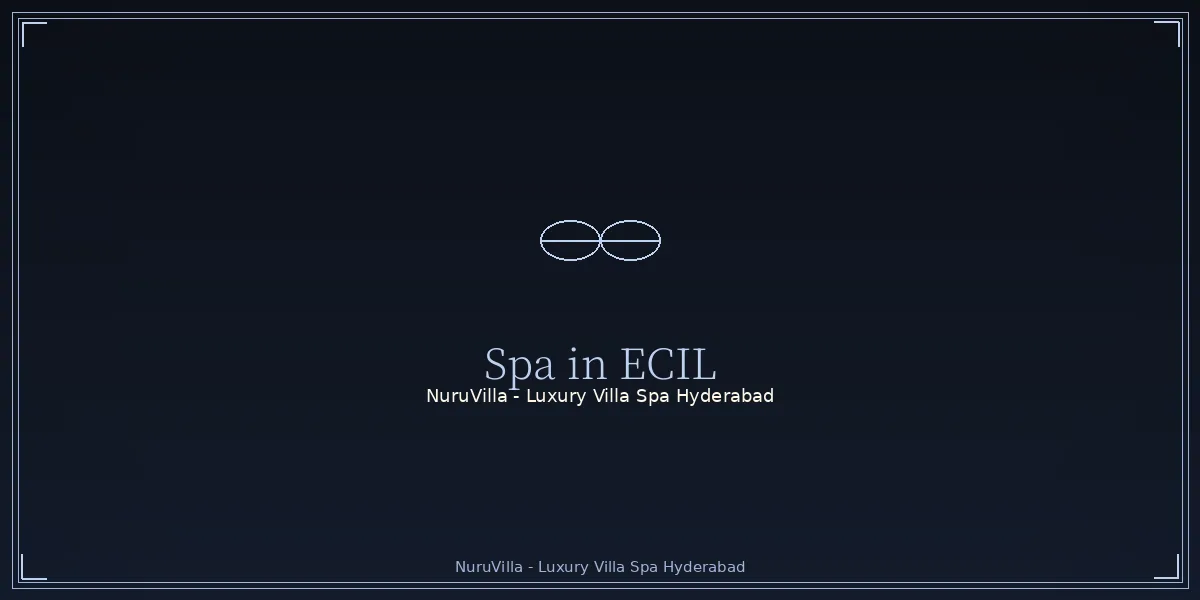 Private villa spa in ECIL, Hyderabad - NuruVilla ECIL villa spa interior with warm amber lighting