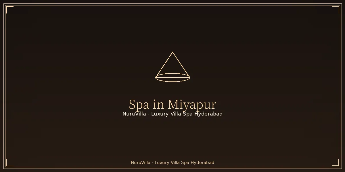 Private villa spa in Miyapur, Hyderabad - NuruVilla Miyapur villa spa interior with warm amber lighting