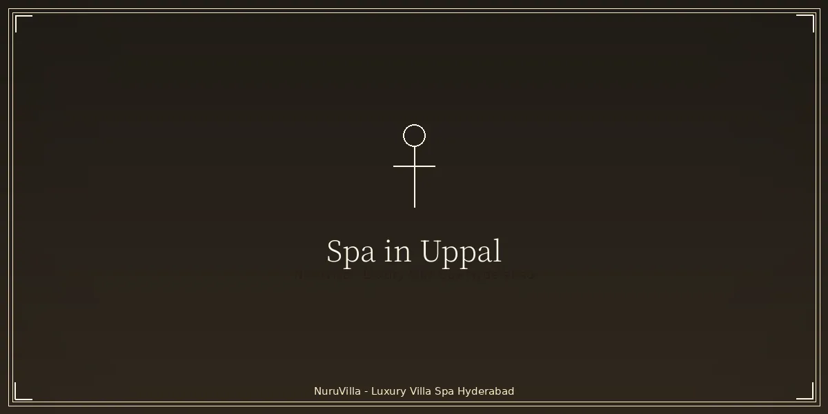 Private villa spa in Uppal, Hyderabad - NuruVilla Uppal villa spa interior with warm amber lighting
